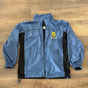 Blue and Black Men's Jacket